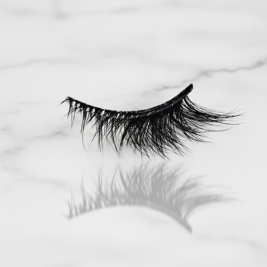 Pre-glued & no glue needed These self adhesive eyelashes come with a wide glue strip, making them no glue needed for easy application. Perfect for quick, hassle-free wear without messy adhesive.
Soft clear band for comfort Crafted with a handcrafted cotton band and transparent plastic strip, these lashes offer a soft, lightweight feel that blends naturally with your eye shape.
Winged cat eye style Designed as cat eye lashes with a winged style, these half lashes enhance your look with a dramatic, elegant fl