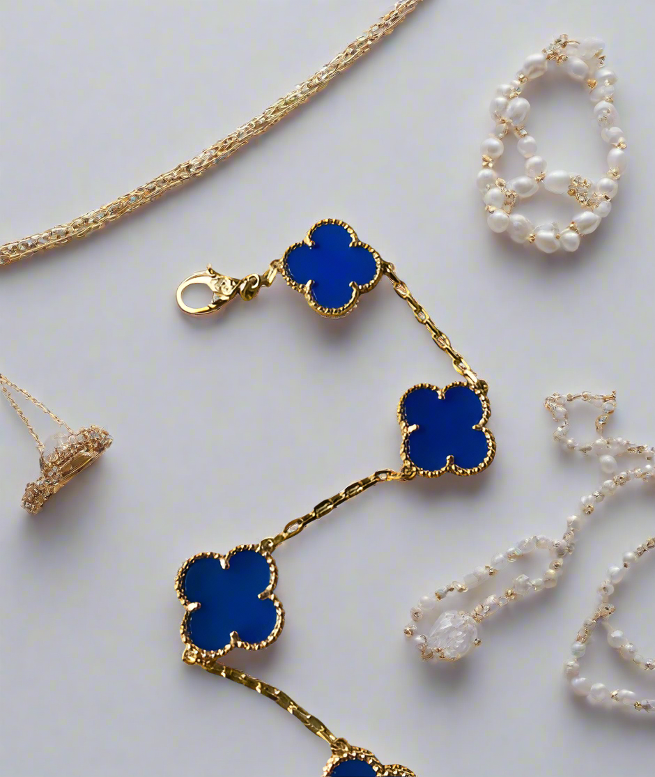 Blue Clover Bracelet