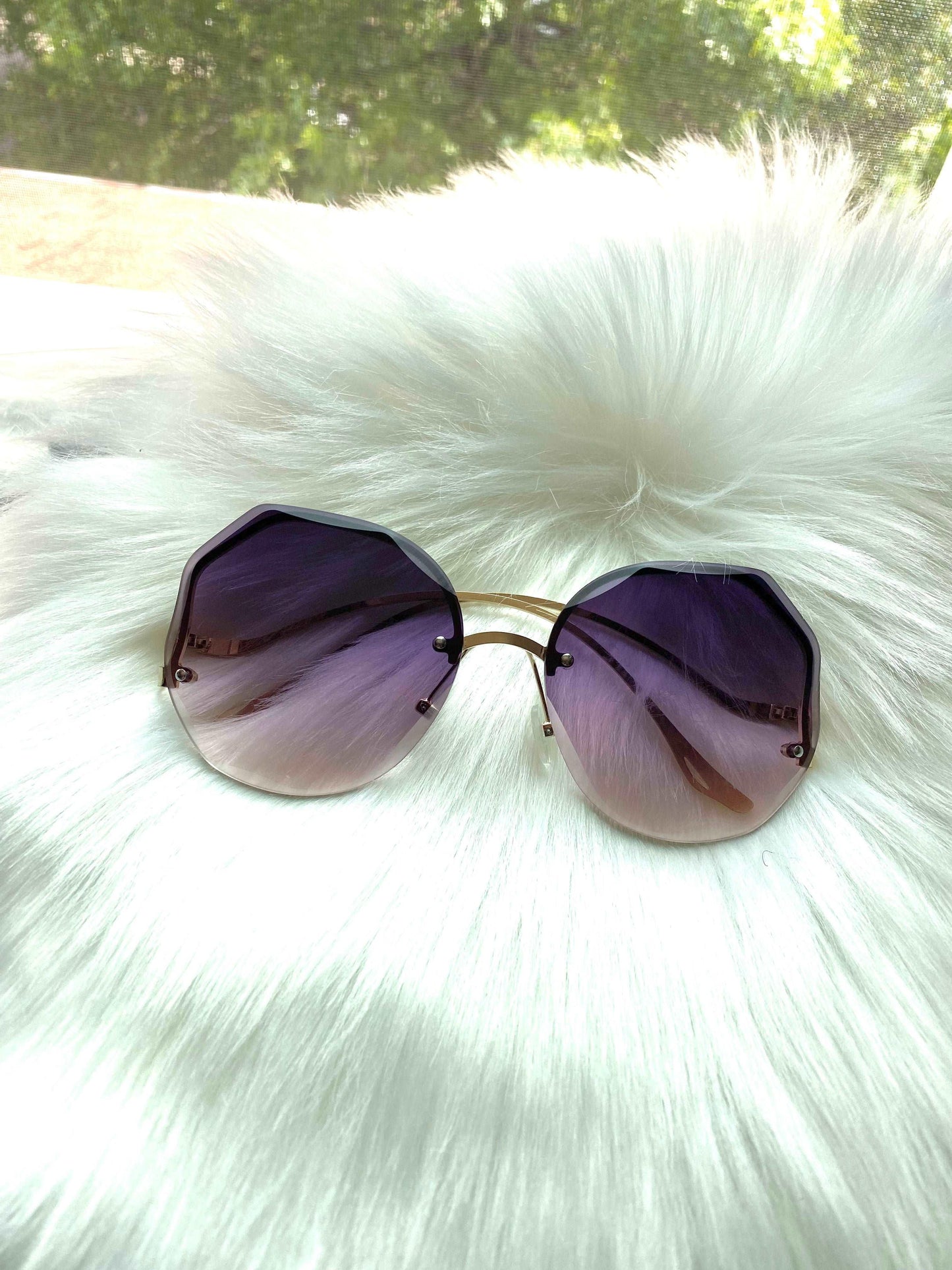 Gradient Purple Women's Glasses - Goddess Beauty Lashes