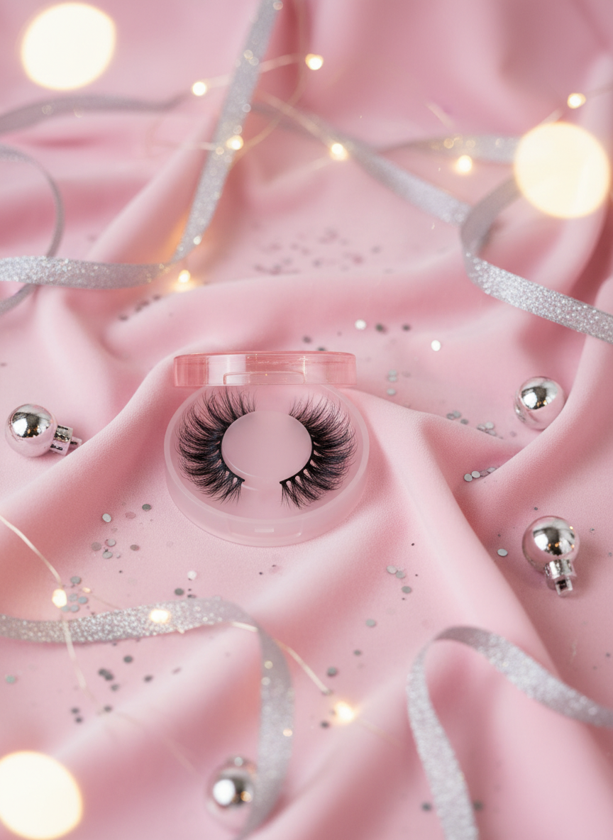 short Lashes with velvet and ribbons