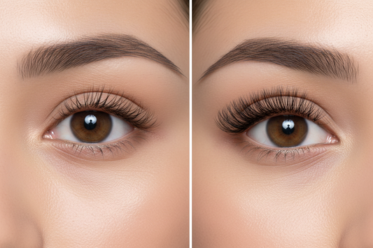 Aquarius Half Lashes Before After
