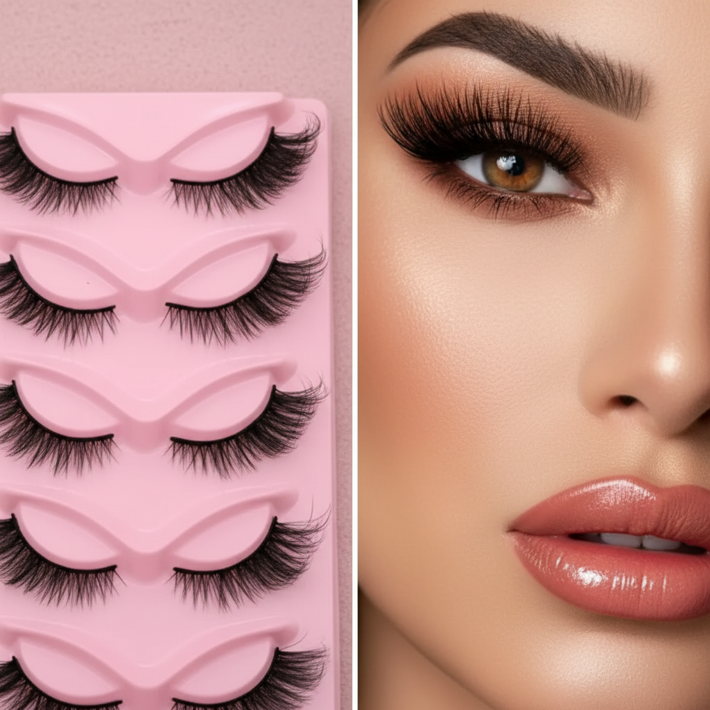 Before and after style lash photography