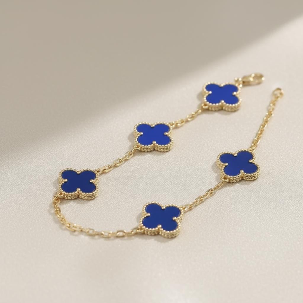 Blue Clover Bracelet Professional Photo