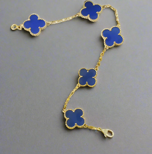 Blue Clover Bracelet