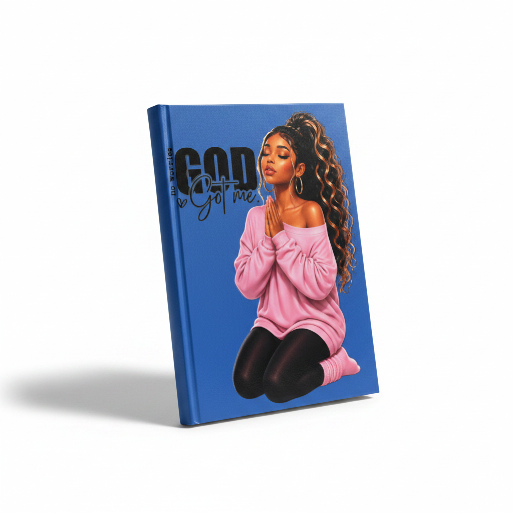 God Got Me Sublimation Notebook Mockup