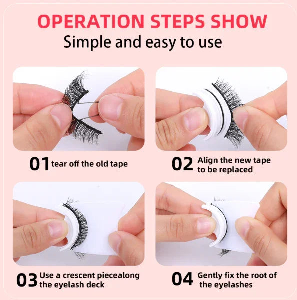 Reusable Self Adhesive False eyelashes - Goddess Beauty Lashes