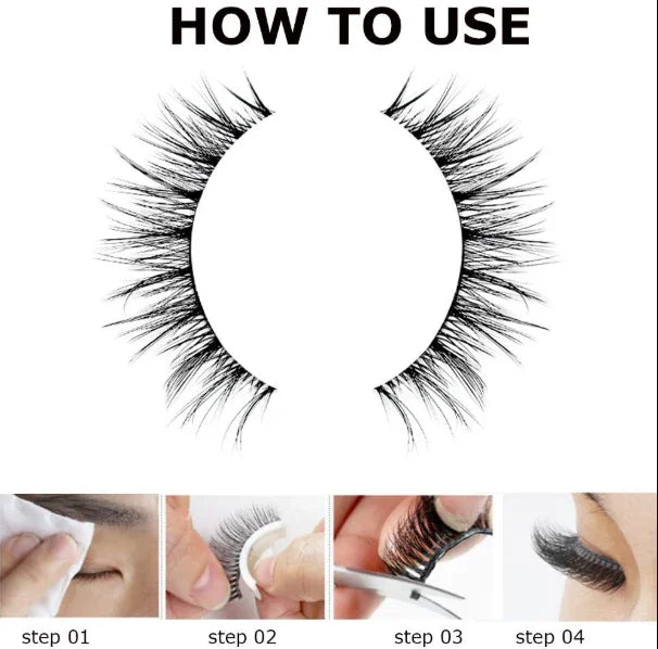 Reusable Self Adhesive False eyelashes - Goddess Beauty Lashes