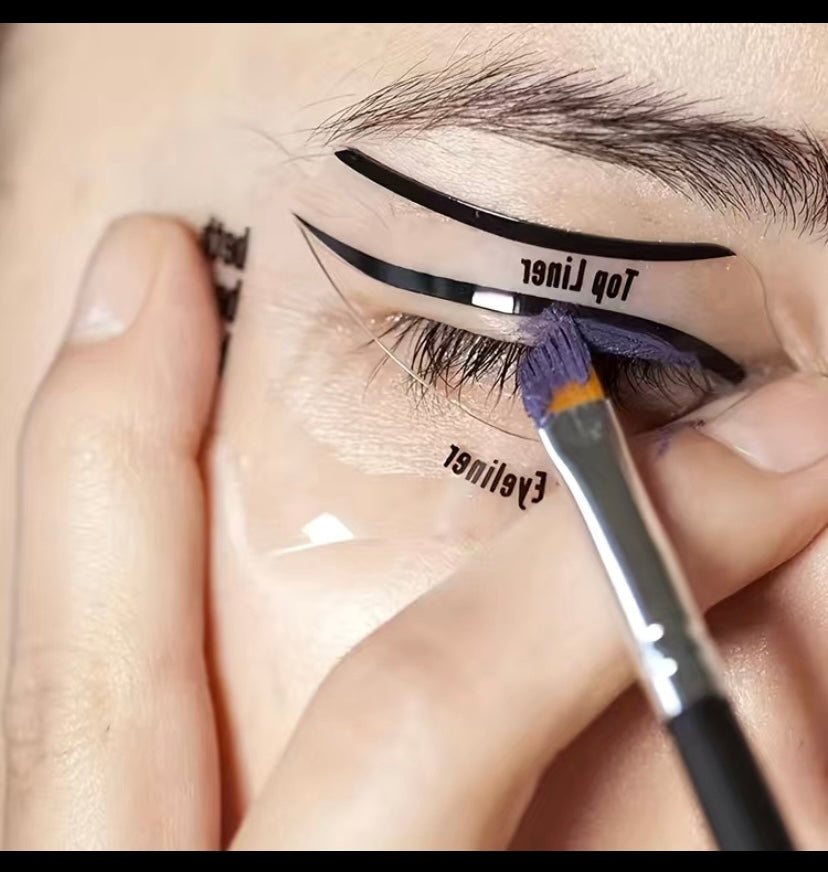 Perfect eyeliner and eyeshadow stencils for beginners and makeup artist