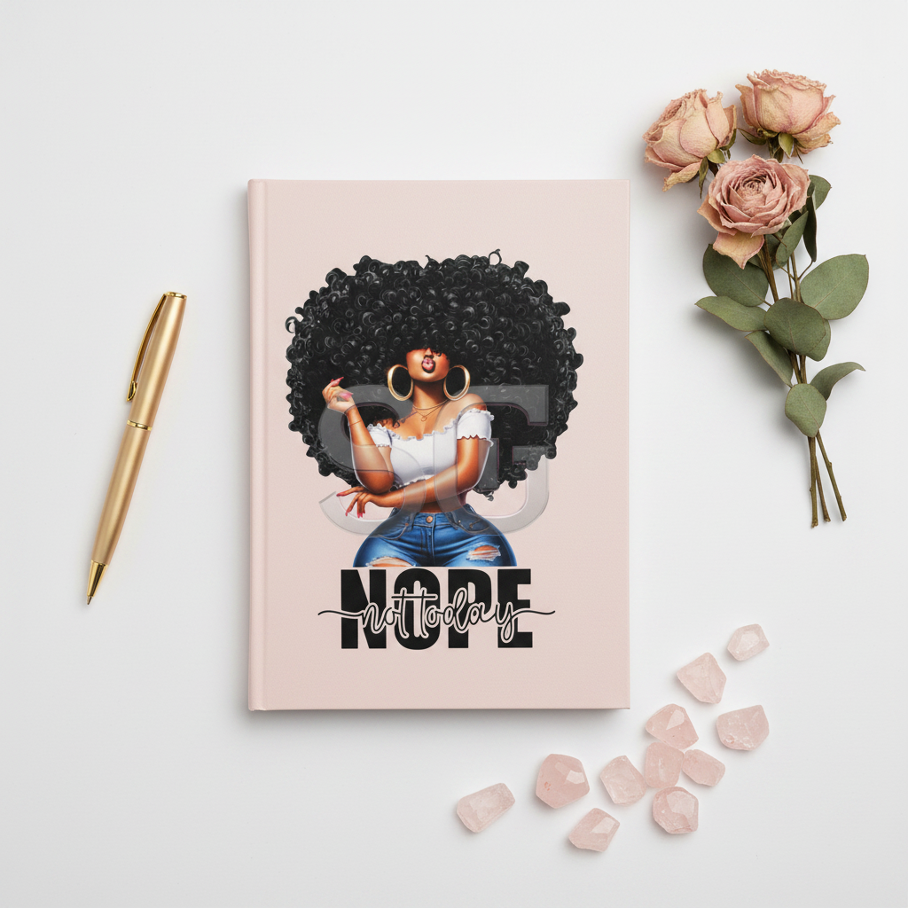 Rose Pink Journal Flat Lay