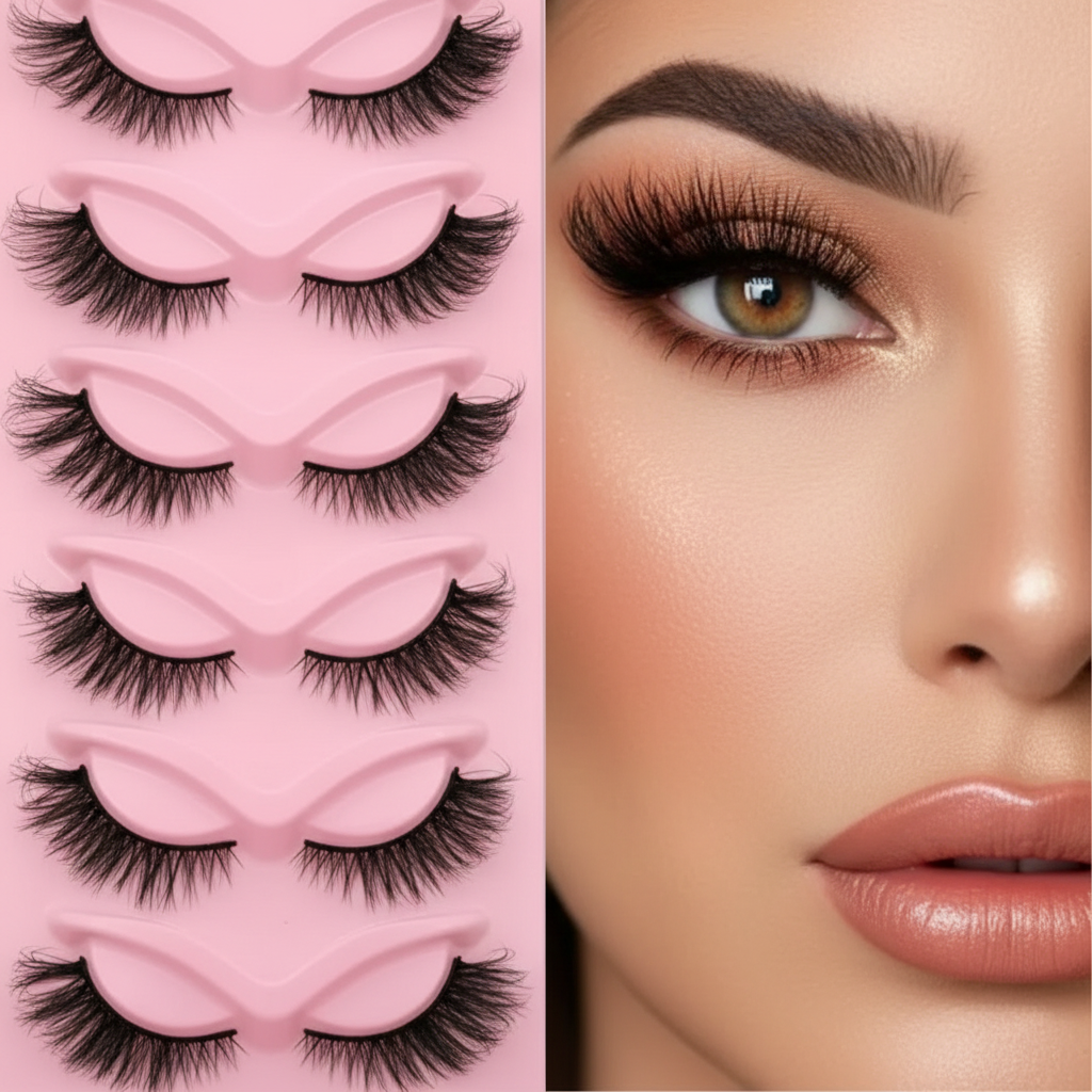Side-by-side lash display and model
