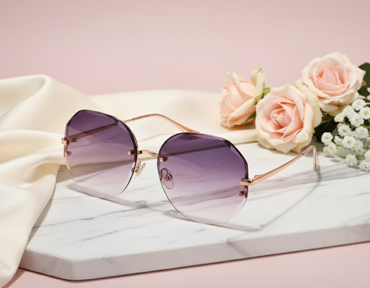 Sleek Rose Gold Sunglasses